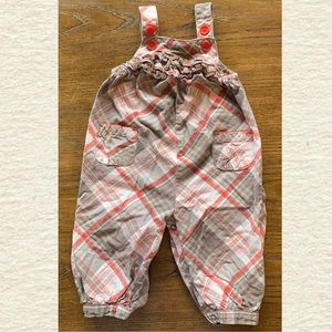 Carter’s Plaid Overalls Jumpsuit 6-9 months